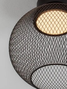 LED čierne moderné stropné svietidlo Kinetic 30
