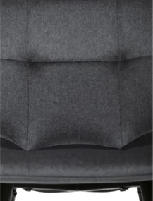 Barová stolička zamatová, sivá AUB-X7015 GREY2