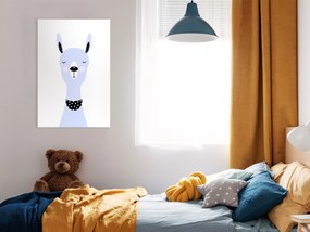 Artgeist Obraz - Lovely Llama (1 Part) Vertical Veľkosť: 40x60, Verzia: Na talianskom plátne