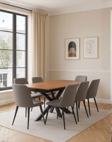 Rozkladací stôl Pietro, 160–200 cm, tmavý orech