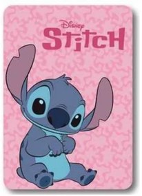 Mister License Company S.L. - Dievčenská fleecová deka Lilo a Stitch - ružová / 100 x 140 cm