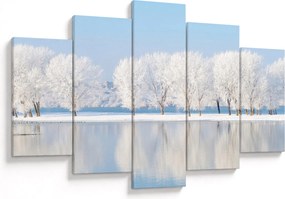 Obraz zimnej krajiny (150x105 cm)
