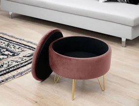 Úložná taburetka CARO ružová