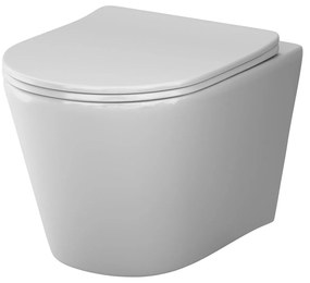 Toaletný set s inštaláciou AM.PM IIS90251.PA1900 bezokrajové, so sedadlom microlift, chróm mechanické tlačidlo na splachovanie