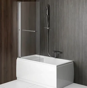 Polysan Polysan, RIONI pneumatická vaňová zástena 710 mm, strieborny rám, číre sklo, 72915