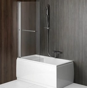 Polysan Polysan, RIONI pneumatická vaňová zástena 710 mm, strieborny rám, číre sklo, 72915