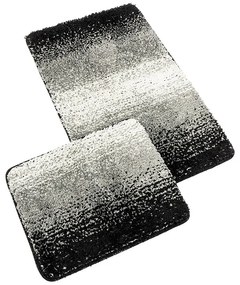 Bellatex Sada Koupelnových předložka bez výkrojeBANYSILVER čierna, 60 x 100, 60 x 50 cm