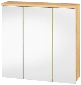 Livarno home Skrinka do kúpeľne + Skrinka so zrkadlom + Skrinka pod umývadlo + Vysoká skrinka do kúpeľne Palermo  (800010823)