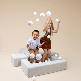 Ružové menčestrové penové ihrisko 100x35x40 cm Montessori – Meowbaby