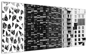 Obraz čiernobiele architektúry (120x50 cm)