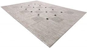 Koberec SIZAL FLOORLUX 20079 strieborný / čierny