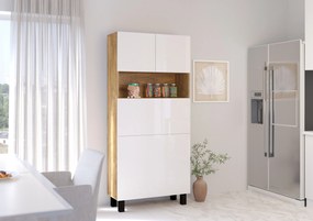 PC stolík Home (biela lesklá + dub burgundský). Akcia -22%. Vlastná spoľahlivá doprava až k Vám domov. 1124936