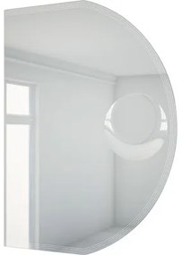 LED zrkadlo do kúpeľne s osvetlením a kozmetickým zrkadielkom 80 x 60 cm