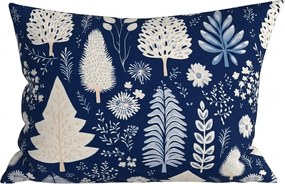 Obliečka na vankúš z mikrovlákna INDIGO BLOOM 50x70 cm, modrý