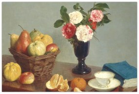 Obraz - Henri Fantin-Latour, Still  Life, reprodukcia (90x60 cm)