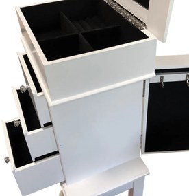 Skrinka na šperky, biela