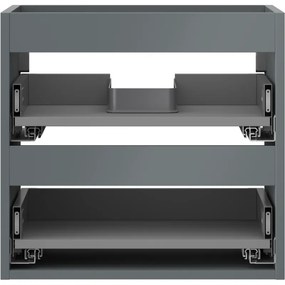 Mexen Box-A, závesná skrinka 50 cm, 2 zásuvky, grafitová matná, 91AX0-0500-470-2-66