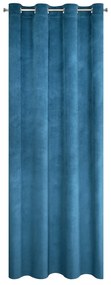ZATEMŇOVACÍ ZÁVES NA KRÚŽKOCH MILO 140X250 CM NÁMORNÍCKA MODRÁ