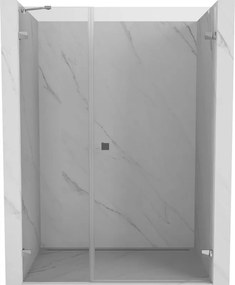 Mexen Lunar-B, Otočné pravé sprchové dvere 120 cm, 8mm číre sklo, chrómový profil, 832S-120-050-01-00-P
