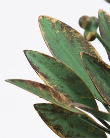House Doctor Kovový svietnik Leaves Antique Green