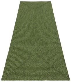 Hanse Home, Kusový koberec Braided 105554 Green – na von aj na doma, 80x150, zelená, chodba / predsieň