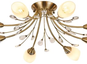 Brilagi - Prisadený luster MEGAPOLIS 8xE14/60W/230V bronzová