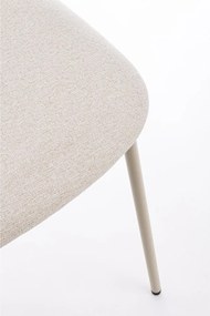 Taupe čalúnená jedálenská stolička Inka – Yes Everyday