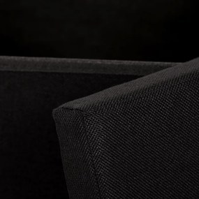 Autronic BONTEC Taburet s úložným priestorom, čierna, látka, TAB-461 BK2 Farba: Čierna