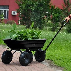 Záhradný transportný vozík 75L