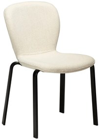 Krémovobiela čalúnená jedálenská stolička Heap – DAN-FORM Denmark