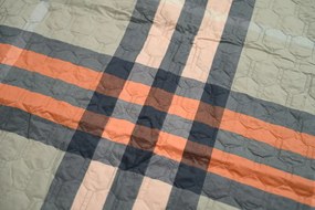 Prehoz na posteľ PLAIDORY HEXAGON zelený Rozmer: 170 x 210 cm