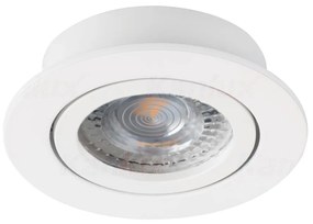 KANLUX Podhľadové výklopné bodové osvetlenie DALLA O50, 1xGX5,3, 50W, biele