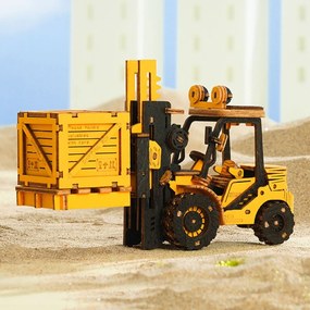 Robotime Rokr 3D dřevěné puzzle Vysokozdvižný vozík 139 ks