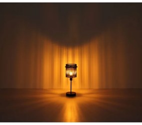 Globo 15698T - Stolná lampa GORLEY 1xE14/40W/230V pr. 15 cm čierna