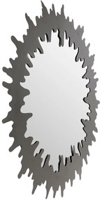 Sunbeam nástenné zrkadlo čierne Ø120 cm