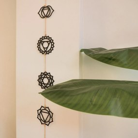Závesná dekorácia Chakra čierna