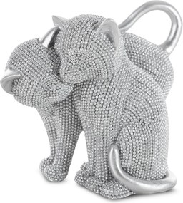 DEKORAČNÁ SOŠKA ELDO 16X10X13 CM STRIEBORNÁ