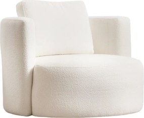 Designové křeslo Asos bouclé krémové