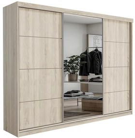 Skriňa Palermo 250 Sonoma+Zrkadlo