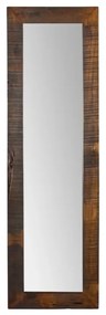 furniture-nabytek.cz - Masívne zrkadlo z akáciového dreva, lakované, hnedé – 45×3×150 cm