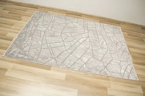 Koberec Opal F438A sivý / strieborný / krémový