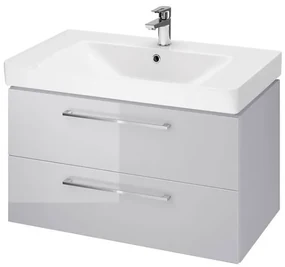 Cersanit - SET B350 LARA MILLE 80cm (SKRINKA + UMÝVADLO), Šedá, S801-340-DSM