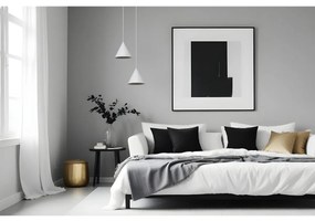 Závesné svietidlo Soho, 1x biele kovové tienidlo, (fi 14cm)
