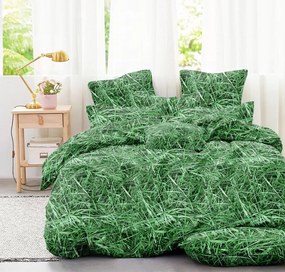 Obliečky z mikrovlákna GRASS zelené Rozmer obliečky: 2 ks 70 x 80 cm | 200 x 220 cm