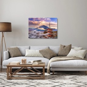 Sklenený obraz - Hora Fuji (70x50 cm)