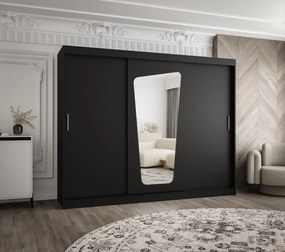Šatníková skriňa 250 cm Mokka (čierna). Vlastná spoľahlivá doprava až k Vám domov. 1126041