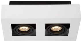 Lucide 09119/11/31 XIRAX - Stropné bodové osvetlenie - LED Stmievanie do teplej farby - GU10 - 2x5W 2200K / 3000K - biela