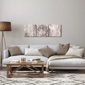 Obraz - Rastlina (s hodinami) (90x30 cm)
