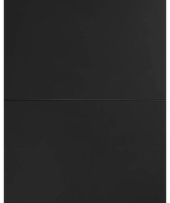 Čierny okrúhly rozkladací jedálenský stôl so sklenenou doskou ø 160 cm Vashti – Kave Home