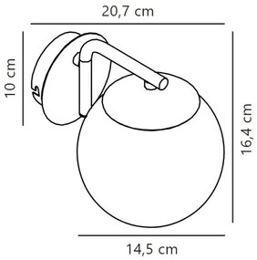 Nordlux - Nástenná lampa GRANT 1xE14/40W/230V